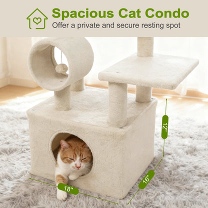 48 Inches Tall Multi-Level Cat Tree