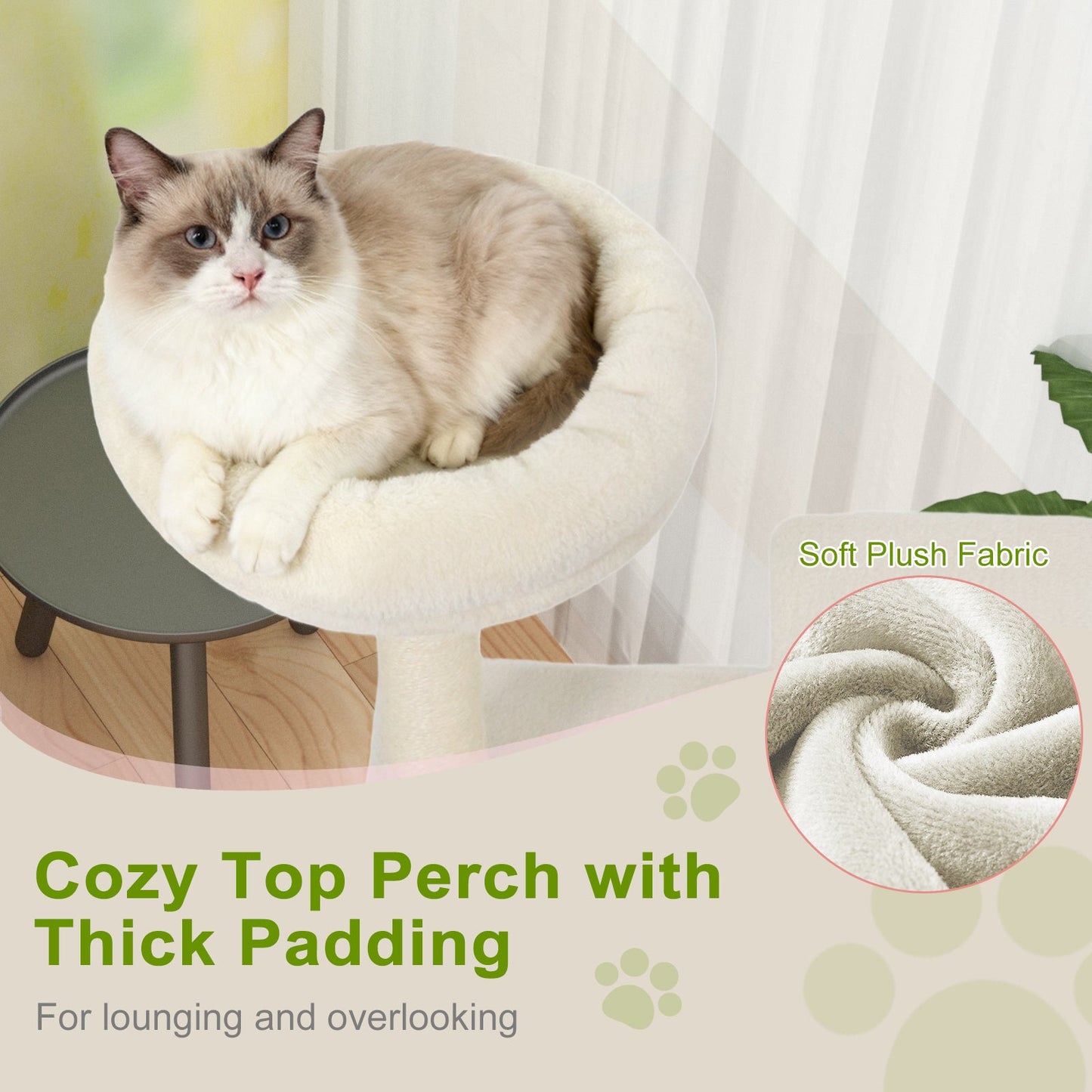 48 Inches Tall Multi-Level Cat Tree