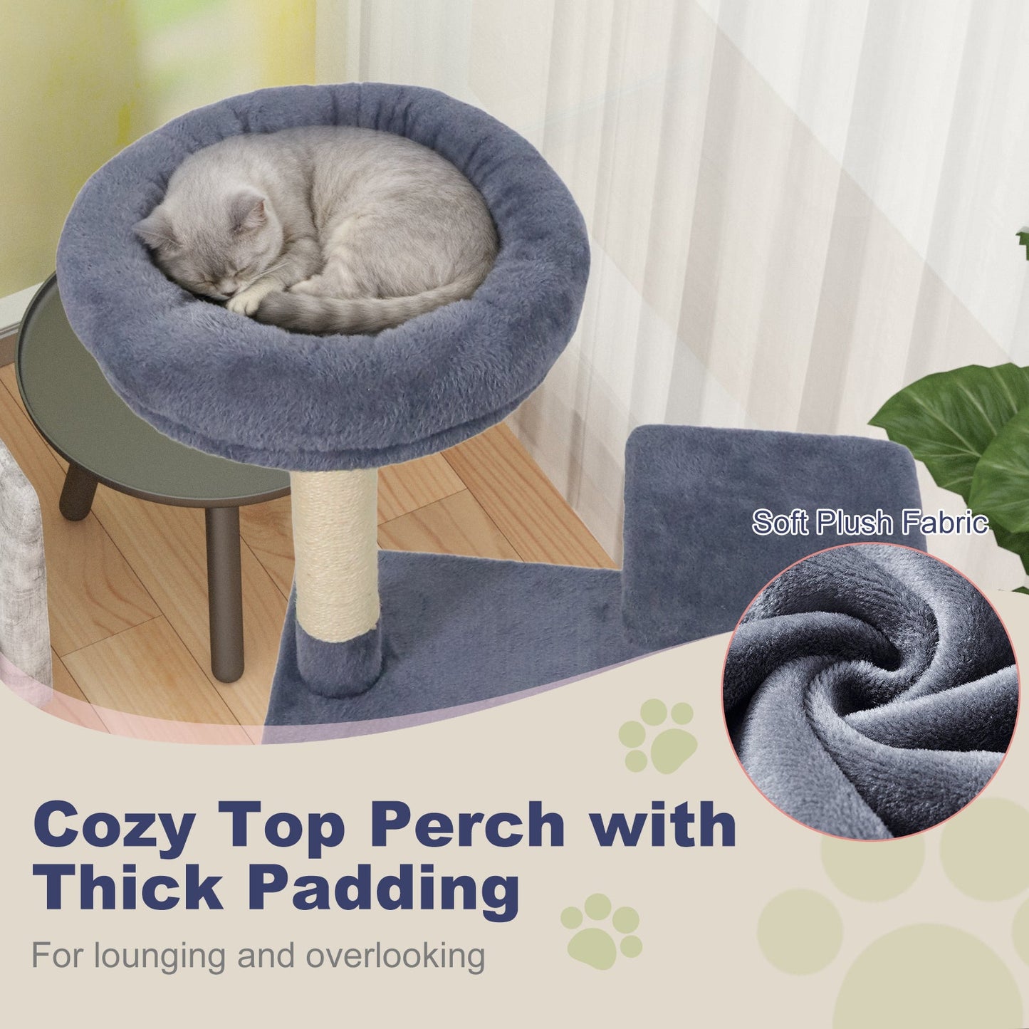 48 Inches Tall Multi-Level Cat Tree
