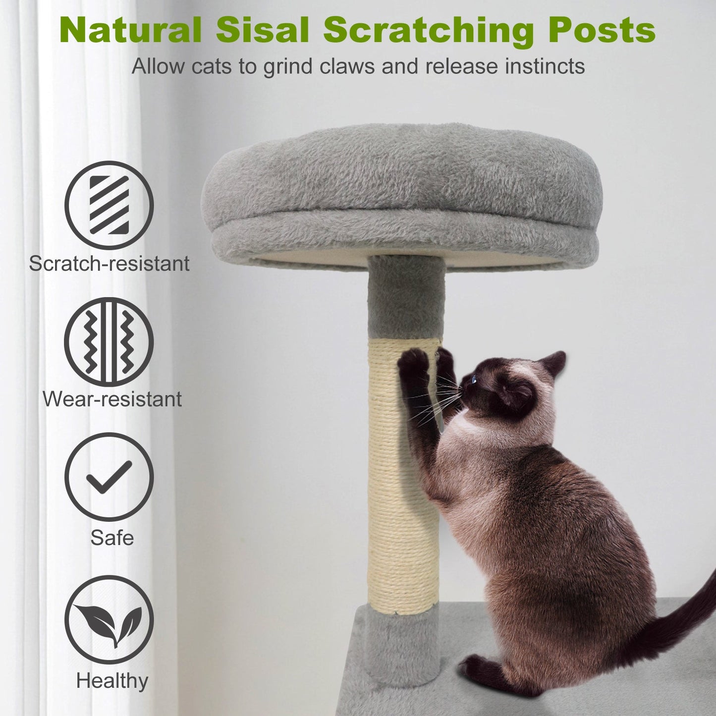48 Inches Tall Multi-Level Cat Tree