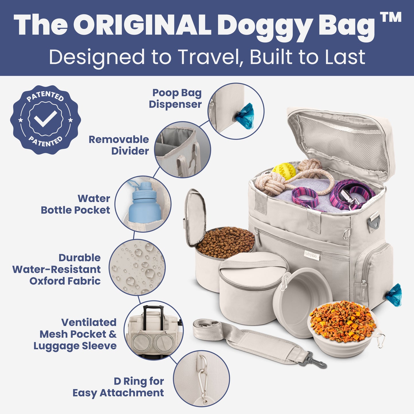 The Original Doggy Bag™ Dog Travel Bag