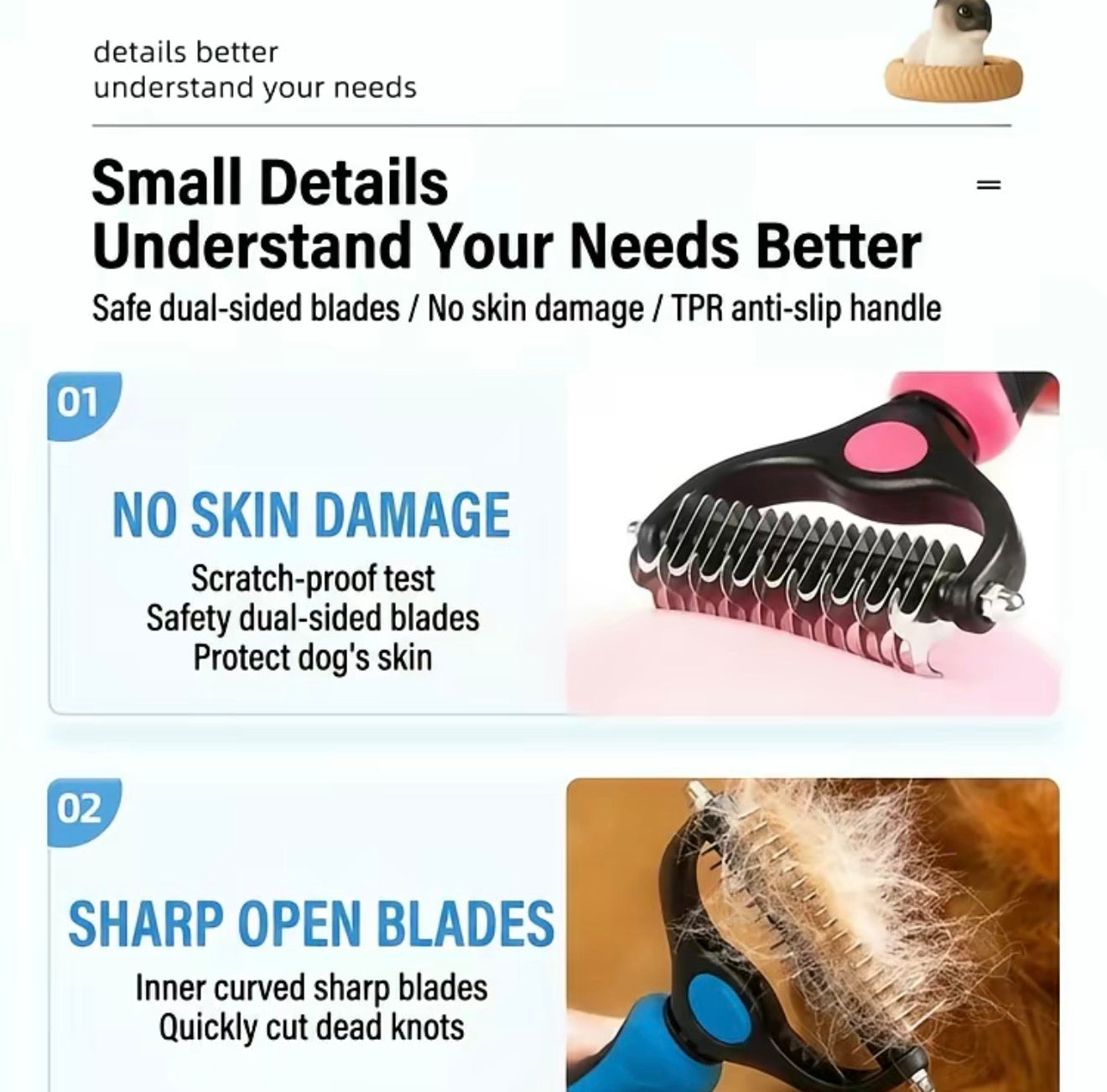 PawEase Dematting Brush