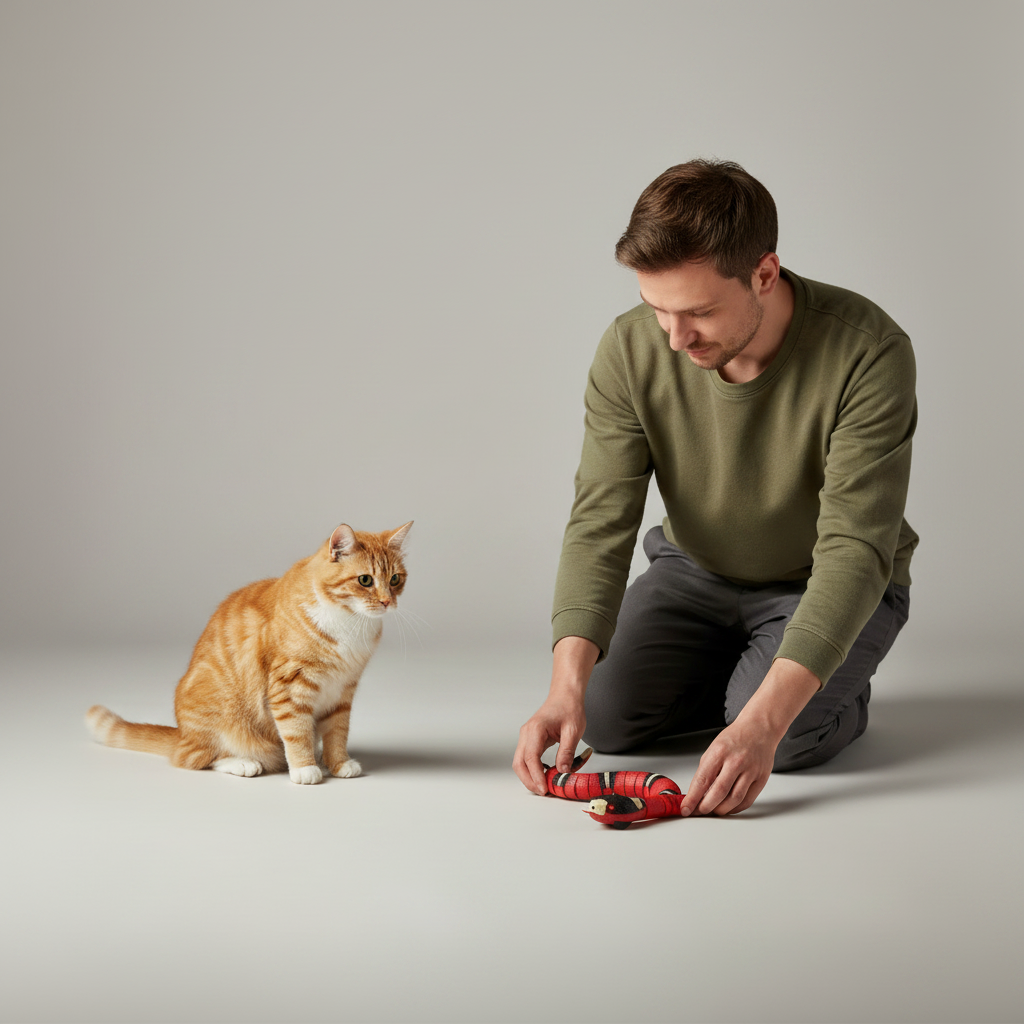 Interactive Robotic Snake Cat Toy