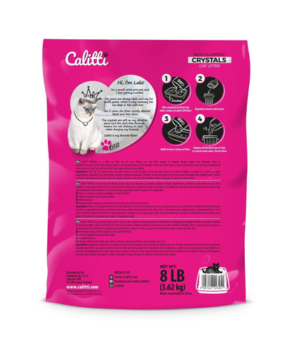 Calitti Non-Clumping Cat Litter Crystals with Silica Gel, 8 lbs